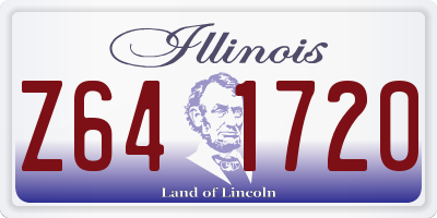 IL license plate Z641720