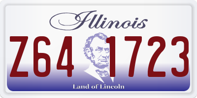 IL license plate Z641723