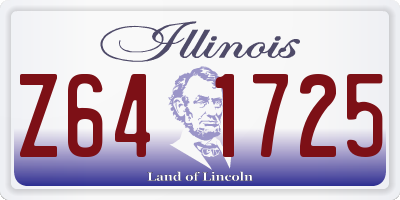 IL license plate Z641725