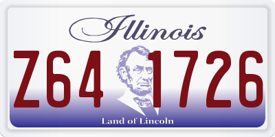 IL license plate Z641726