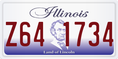 IL license plate Z641734