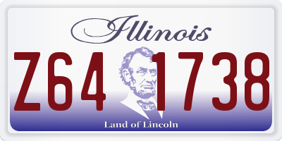 IL license plate Z641738
