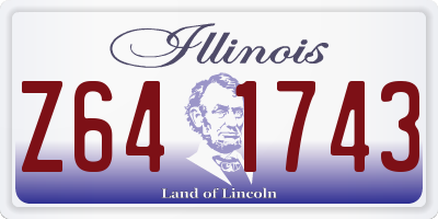 IL license plate Z641743
