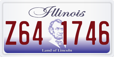 IL license plate Z641746