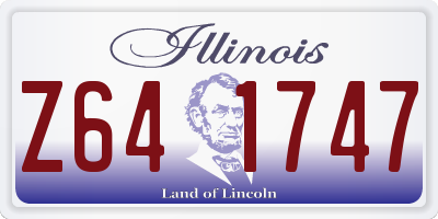IL license plate Z641747