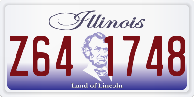 IL license plate Z641748
