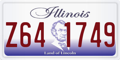 IL license plate Z641749