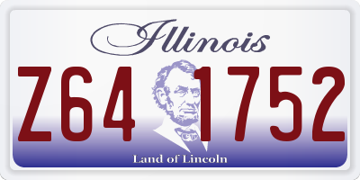 IL license plate Z641752