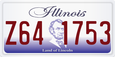 IL license plate Z641753