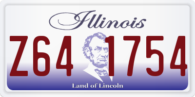 IL license plate Z641754