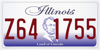 IL license plate Z641755