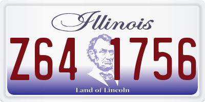 IL license plate Z641756