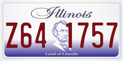 IL license plate Z641757