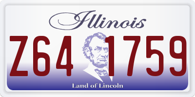 IL license plate Z641759