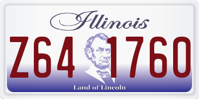 IL license plate Z641760