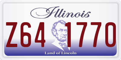 IL license plate Z641770