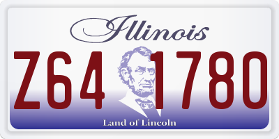 IL license plate Z641780