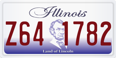 IL license plate Z641782