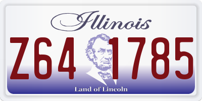 IL license plate Z641785