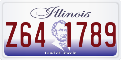 IL license plate Z641789