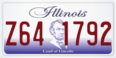 IL license plate Z641792