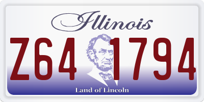 IL license plate Z641794