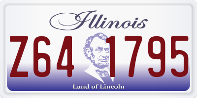 IL license plate Z641795