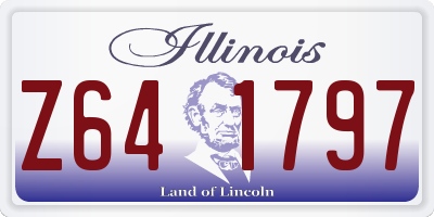IL license plate Z641797