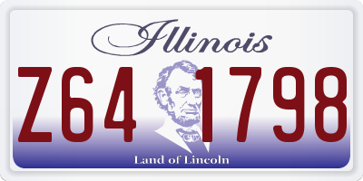IL license plate Z641798