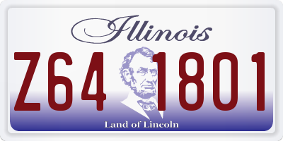 IL license plate Z641801