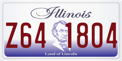 IL license plate Z641804