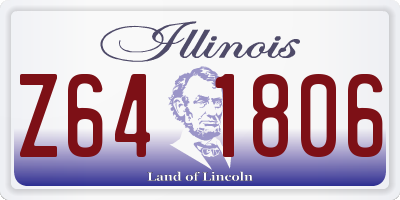 IL license plate Z641806
