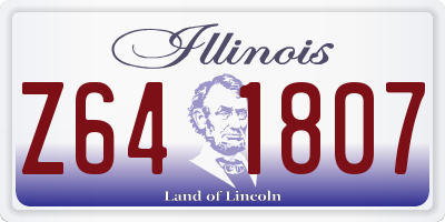 IL license plate Z641807