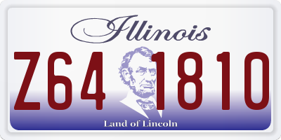 IL license plate Z641810
