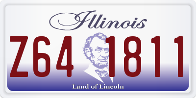IL license plate Z641811