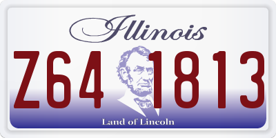 IL license plate Z641813