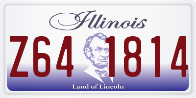 IL license plate Z641814