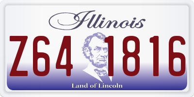 IL license plate Z641816