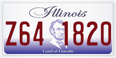IL license plate Z641820