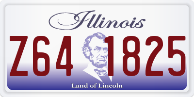 IL license plate Z641825