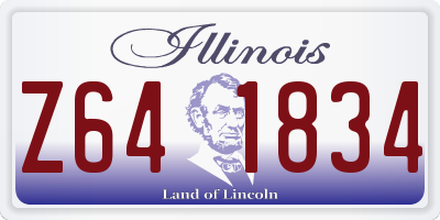 IL license plate Z641834