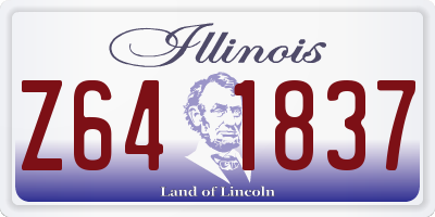 IL license plate Z641837