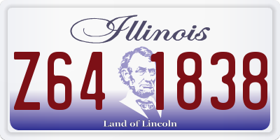 IL license plate Z641838