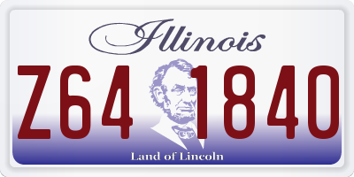 IL license plate Z641840