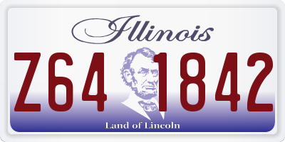 IL license plate Z641842