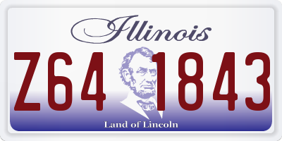 IL license plate Z641843