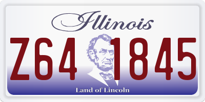 IL license plate Z641845