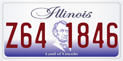IL license plate Z641846