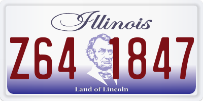 IL license plate Z641847