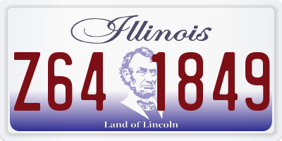 IL license plate Z641849